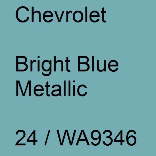 Chevrolet, Bright Blue Metallic, 24 / WA9346.